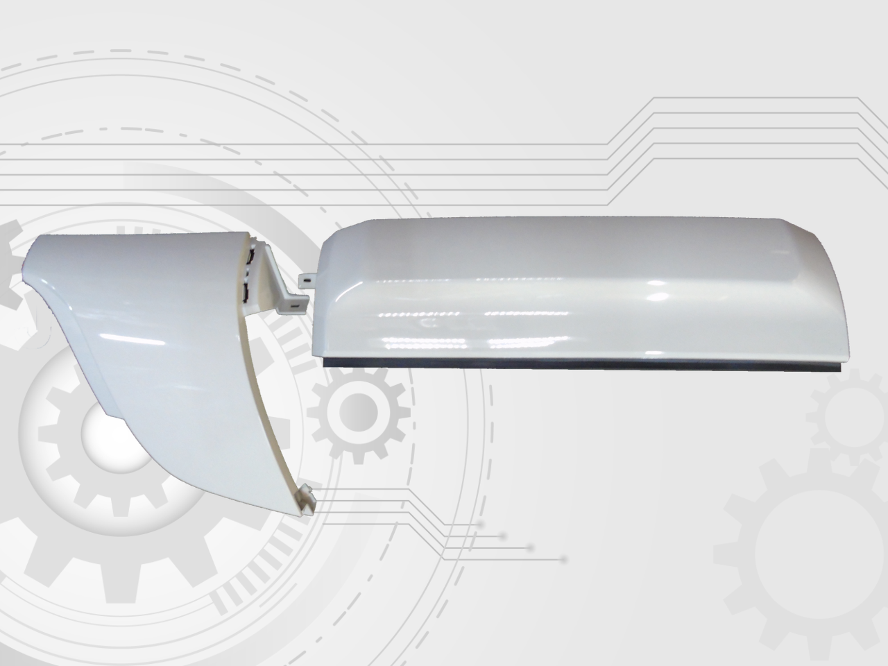 Комплект угловых накладок кабины левые JAC N56 N75 N80 N90 N120 5302100LE090-WP 5302100LE090WP