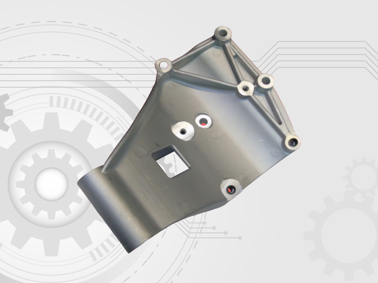 Кронштейн компрессора кондиционера JAC N25 N35 1025020FD020