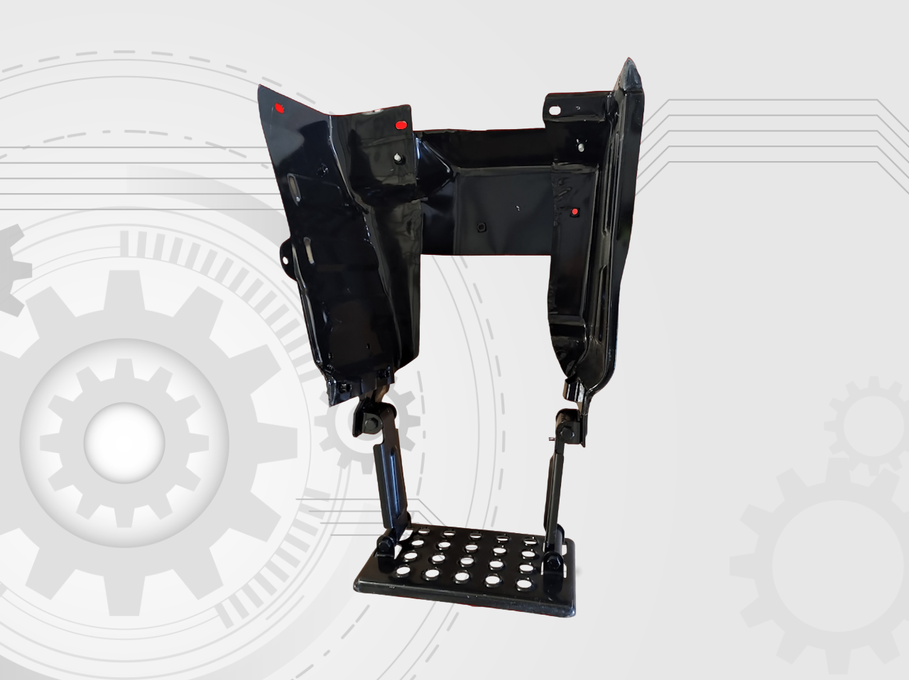 Подножка нижняя в сборе правая JAC N350 8405200Y3AHA