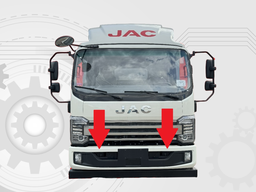 Купить Бампер передний (пластик) JAC N120X 2803100LE553WV 2803100LE553-WV